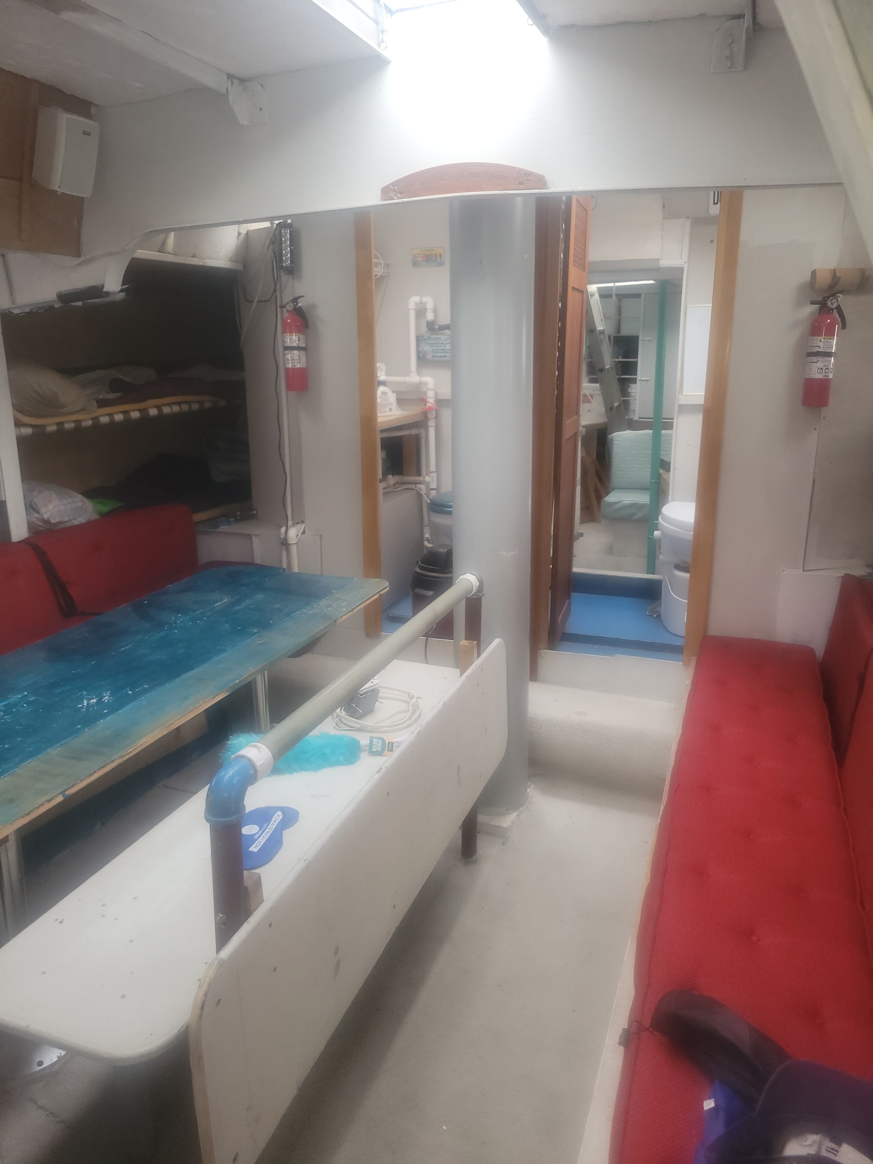 Inside the Deo Gratis cabin